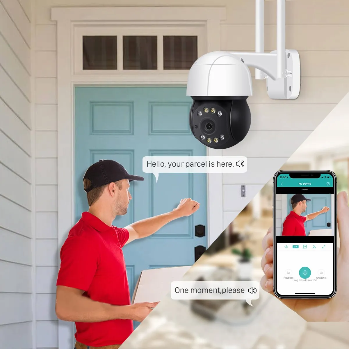 5MP FHD Onvif PTZ IP Camera - Afbeelding 5