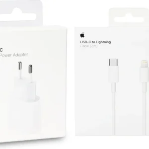 20W Apple Snellader + USB-C naar Lightning kabel te kiezen 1m/2m kabel